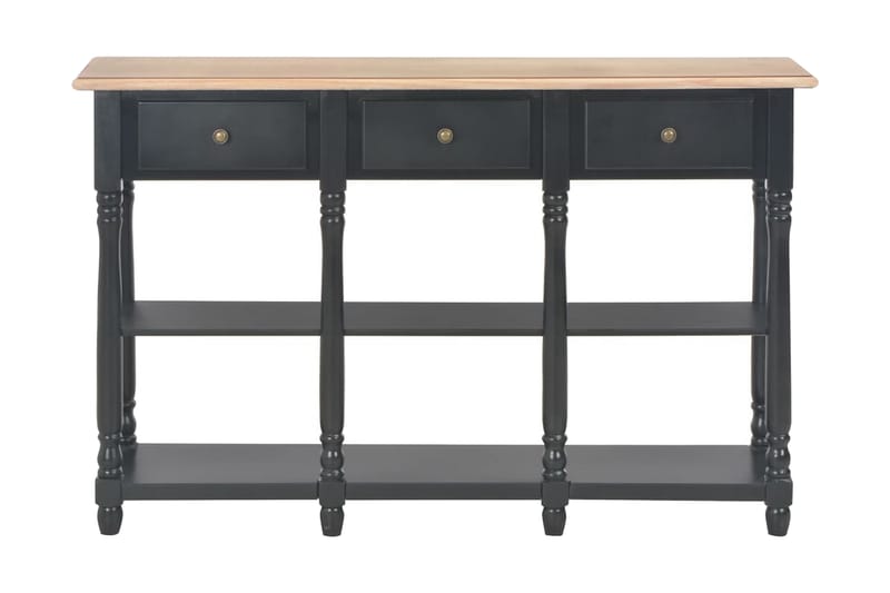 Konsolbord svart 120x30x76 cm MDF - Svart - Konsolbord & sidobord - Hallbord