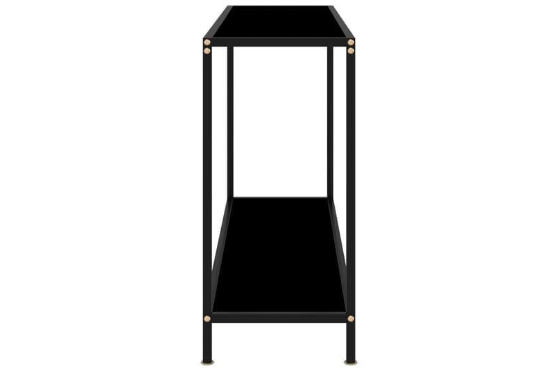 Konsolbord svart 120x35x75 cm härdat glas - Svart - Konsolbord & sidobord - Hallbord