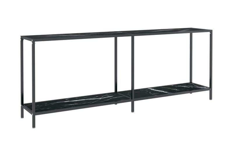 Konsolbord svart 200x35x75,5 cm härdat glas - Svart - Möbler - Bord & matgrupper - Avlastningsbord - Konsolbord & sidobord