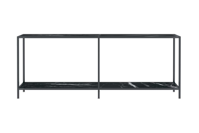 Konsolbord svart 200x35x75,5 cm härdat glas - Svart - Konsolbord & sidobord - Hallbord