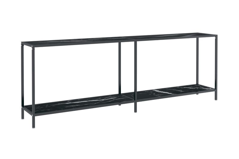 Konsolbord svart 220x35x75,5 cm härdat glas - Svart - Möbler - Bord & matgrupper - Avlastningsbord - Konsolbord & sidobord