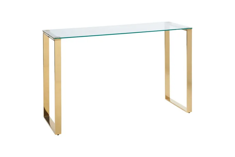 Konsolbord Tilon Transparent, guld - Transparent, guld - Möbler - Bord & matgrupper - Avlastningsbord - Hallbord