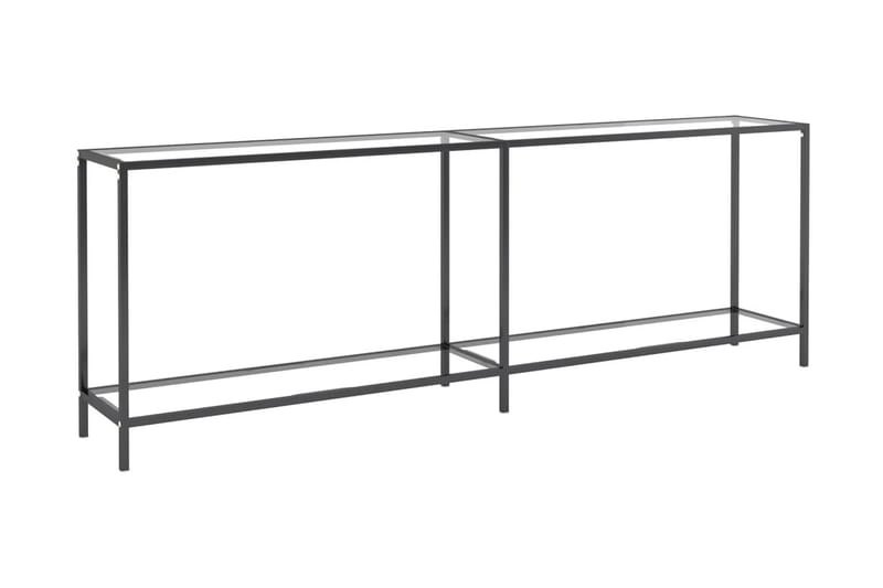 Konsolbord transparent 220x35x75,5 cm härdat glas - Transparent - Möbler - Bord & matgrupper - Avlastningsbord - Konsolbord & sidobord