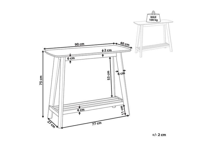 Konsolbord Tulare - Möbler - Bord & matgrupper - Avlastningsbord - Hallbord