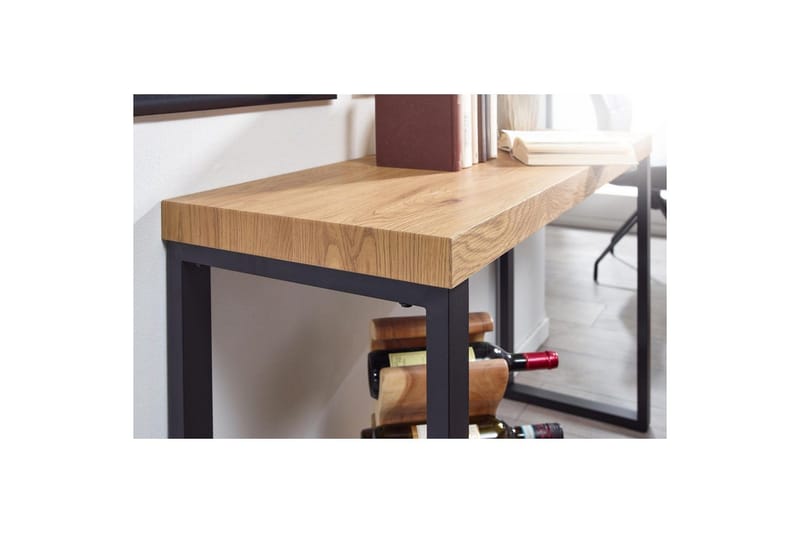 Konsolbord Wohnling 120 cm modern konsol med metallben Brun - Brun - Möbler - Bord & matgrupper - Avlastningsbord - Hallbord