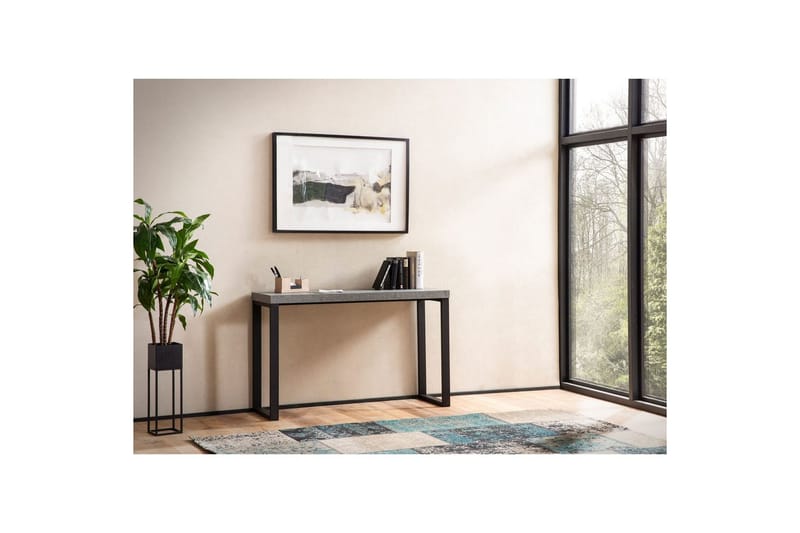 Konsolbord Wohnling 120 cm modern konsol med metallben Grå - Grå - Möbler - Bord & matgrupper - Avlastningsbord - Hallbord