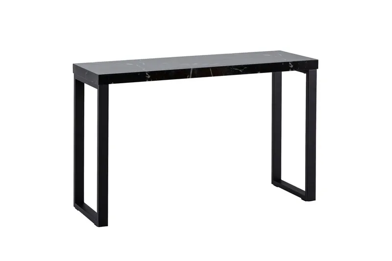 Konsolbord Wohnling 120 cm modern konsol med metallben Svart, Svart