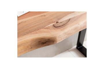 Konsolbord Wohnling Gaya massivt trä lantlig stil med träd kant - Möbler - Bord & matgrupper - Avlastningsbord - Hallbord