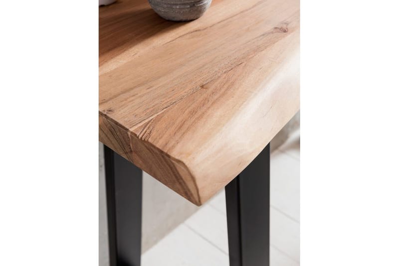 Konsolbord Wohnling Gaya massivt trä lantlig stil med träd kant - Möbler - Bord & matgrupper - Avlastningsbord - Hallbord