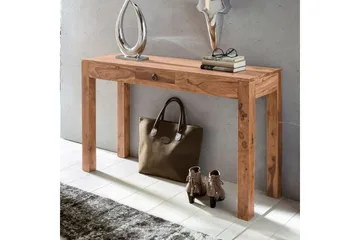 Konsolbord Wohnling massivt trä, 1 låda, lantlig stil Akacia - Akacia - Möbler - Bord & matgrupper - Avlastningsbord - Hallbord