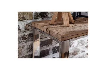 Konsolbord Wohnling Massivt trä rustik 120 cm krommetallben lantligt - Möbler - Bord & matgrupper - Avlastningsbord - Hallbord