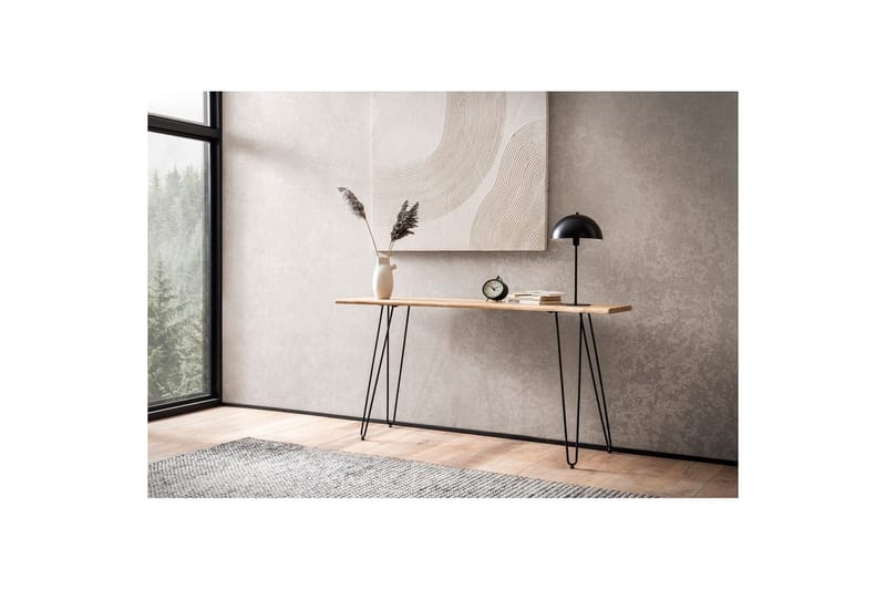 Konsolbord Wohnling Massivt trä stiftben träkant 150 cm - Möbler - Bord & matgrupper - Avlastningsbord - Hallbord