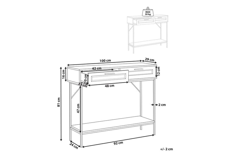 Konsolbord Pasco - Möbler - Bord & matgrupper - Avlastningsbord - Hallbord