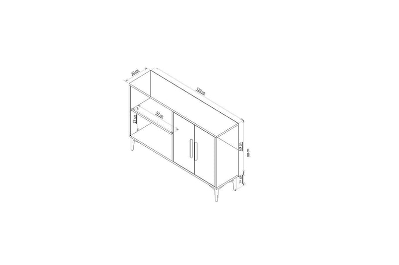 Ahart Konsollbord 120 cm - Vit - Hallbord - Konsolbord & sidobord