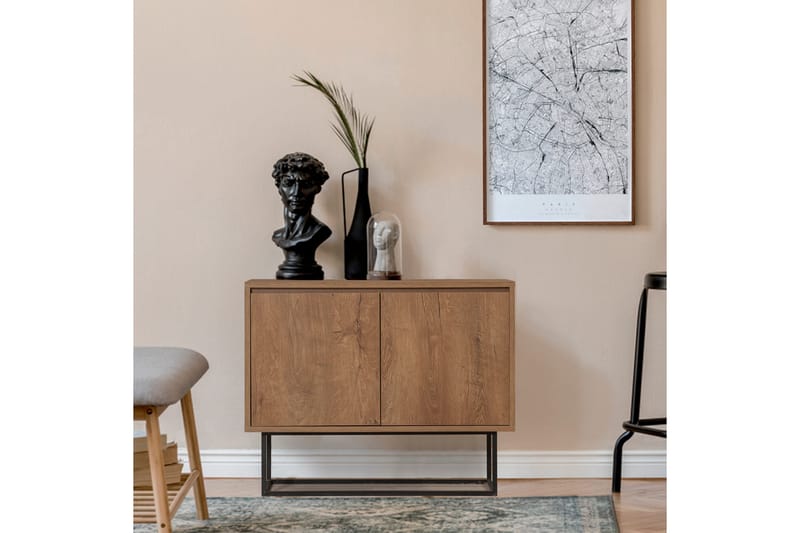 Ardauli Konsollbord 90 cm - Mörkbrun/Svart - Möbler - Bord & matgrupper - Avlastningsbord - Konsolbord & sidobord