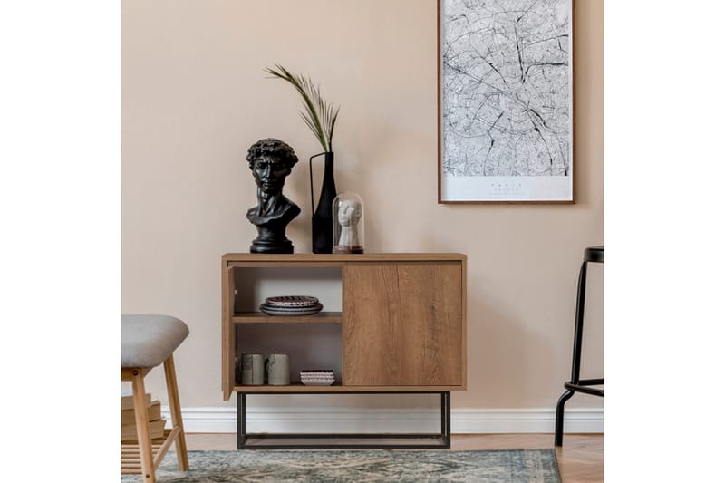 Ardauli Konsollbord 90 cm - Mörkbrun/Svart - Möbler - Bord & matgrupper - Avlastningsbord - Konsolbord & sidobord