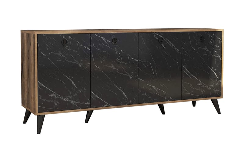 Athodna Konsollbord 180 cm - Mörkbrun/Svart/Natur - Möbler - Bord & matgrupper - Avlastningsbord - Konsolbord & sidobord