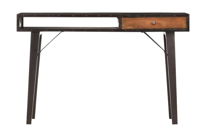 Avlastningsbord 118x35x76 cm massivt återvunnet trä - Svart - Hallbord - Konsolbord & sidobord