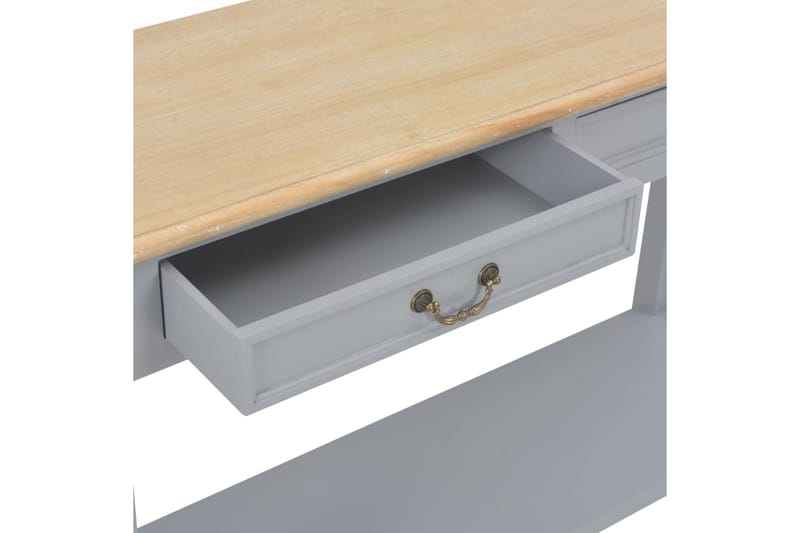 Avlastningsbord grå 110x35x80 cm trä - Grå - Hallbord - Konsolbord & sidobord