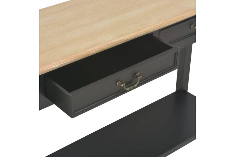 Avlastningsbord svart 110x35x80 cm trä - Svart - Möbler - Bord & matgrupper - Avlastningsbord - Konsolbord & sidobord