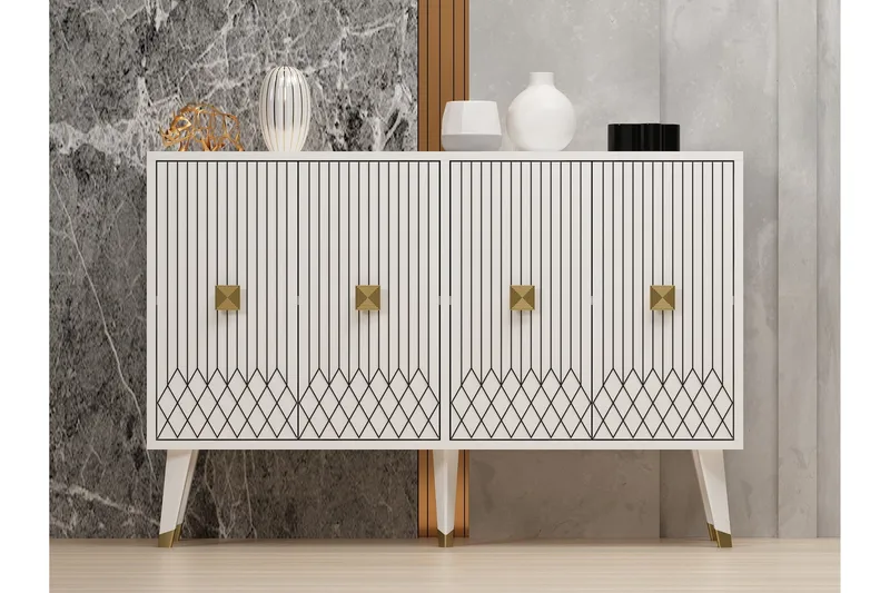 Carbin Konsollbord 120 cm - Vit - Förvaring - Förvaringsmöbler - Sideboard & skänk