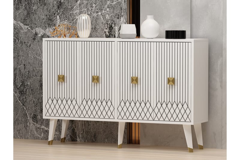 Carbin Konsollbord 120 cm - Vit - Förvaring - Förvaringsmöbler - Sideboard & skänk