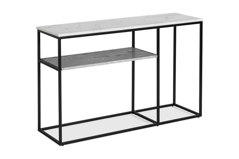 Carrie Avlastningsbord 120 cm Marmor - Vit/Grå/Svart - Hallbord - Konsolbord & sidobord