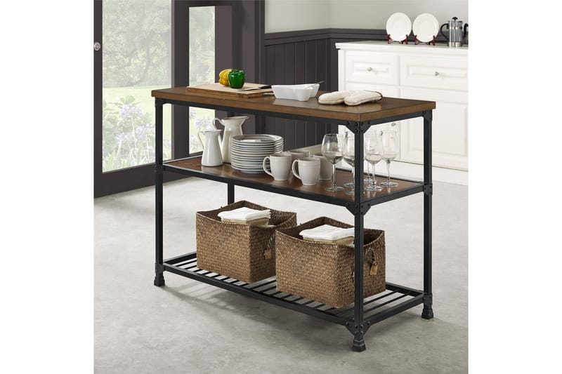 Cassy Konsollbord 121,9 cm Svart/Mörkbrun - Dorel Home - Möbler - Bord & matgrupper - Avlastningsbord - Konsolbord & sidobord