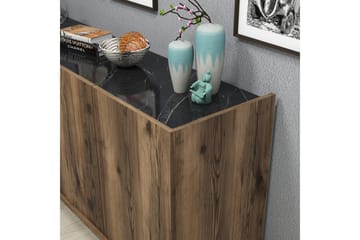 Challur Konsollbord 180 cm - Mörkbrun/Svart/Natur - Möbler - Bord & matgrupper - Avlastningsbord - Konsolbord & sidobord