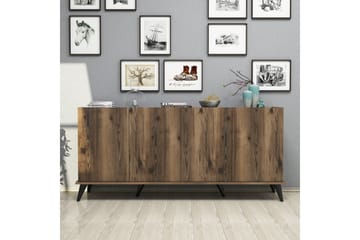 Challur Konsollbord 180 cm - Mörkbrun/Svart/Natur - Möbler - Bord & matgrupper - Avlastningsbord - Konsolbord & sidobord