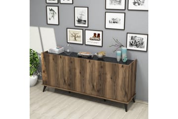 Challur Konsollbord 180 cm - Mörkbrun/Svart/Natur - Möbler - Bord & matgrupper - Avlastningsbord - Konsolbord & sidobord