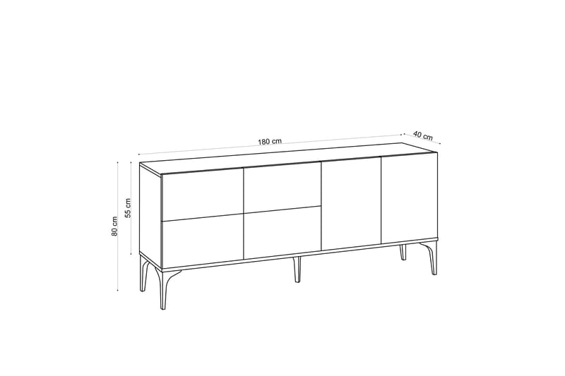 Colldela Avlastningsbord 180 cm - Natur - Hallbord - Konsolbord & sidobord