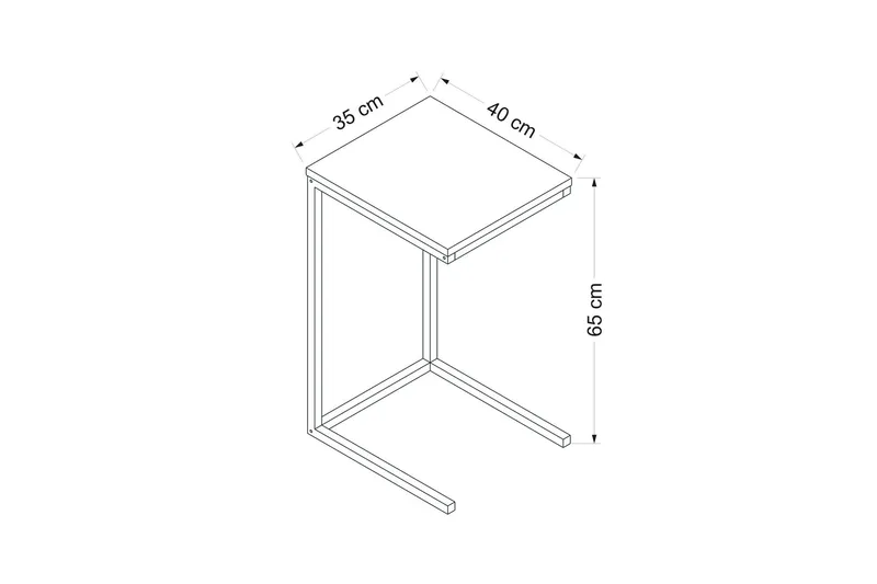 Davin Skänk 35 cm - Valnöt - Möbler - Bord & matgrupper - Avlastningsbord - Konsolbord & sidobord
