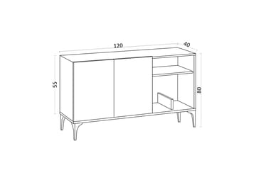 Desgrar Konsollbord 120x80 cm - Blå - Möbler - Bord & matgrupper - Avlastningsbord - Konsolbord & sidobord