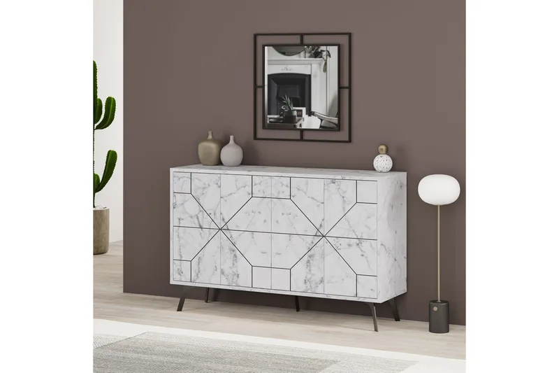 Desgrar Konsollbord 123x62,4 cm - Vit - Möbler - Bord & matgrupper - Avlastningsbord - Konsolbord & sidobord