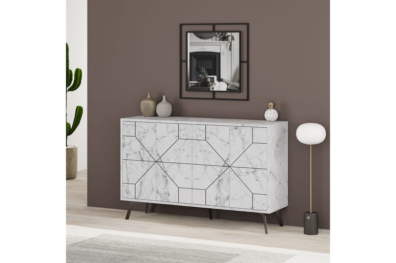 Desgrar Konsollbord 123x62,4 cm - Vit - Möbler - Bord & matgrupper - Avlastningsbord - Konsolbord & sidobord