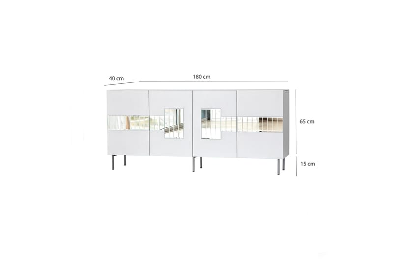 Djarhint Konsollbord 180 cm - Vit - Möbler - Bord & matgrupper - Avlastningsbord - Konsolbord & sidobord