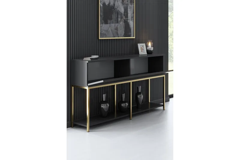 Dorlord Konsollbord 150 cm - Grå/Guld - Möbler - Bord & matgrupper - Avlastningsbord - Konsolbord & sidobord