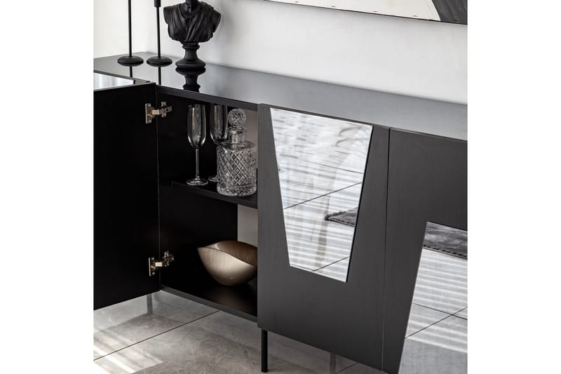 Eraclea Konsollbord 180 cm - Svart - Förvaring - Förvaringsmöbler - Sideboard & skänk