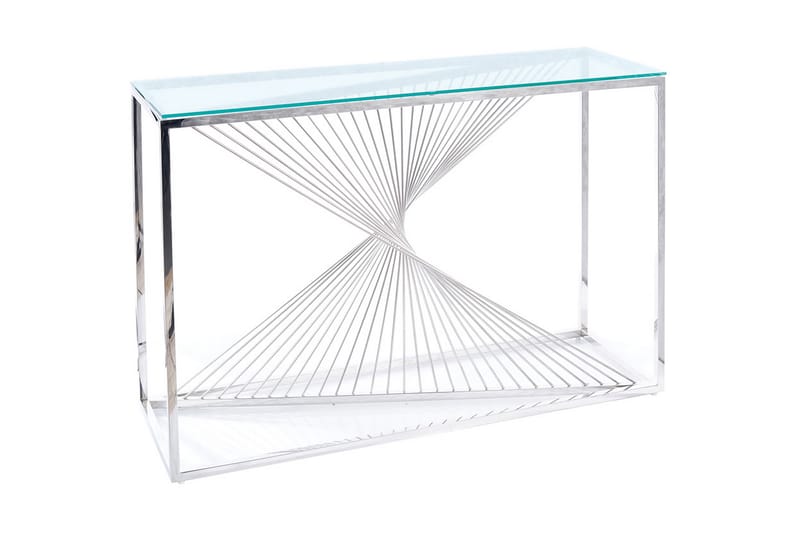 Flamo Konsollbord 120 cm - Transparent Glas/Silver - Hallbord - Konsolbord & sidobord