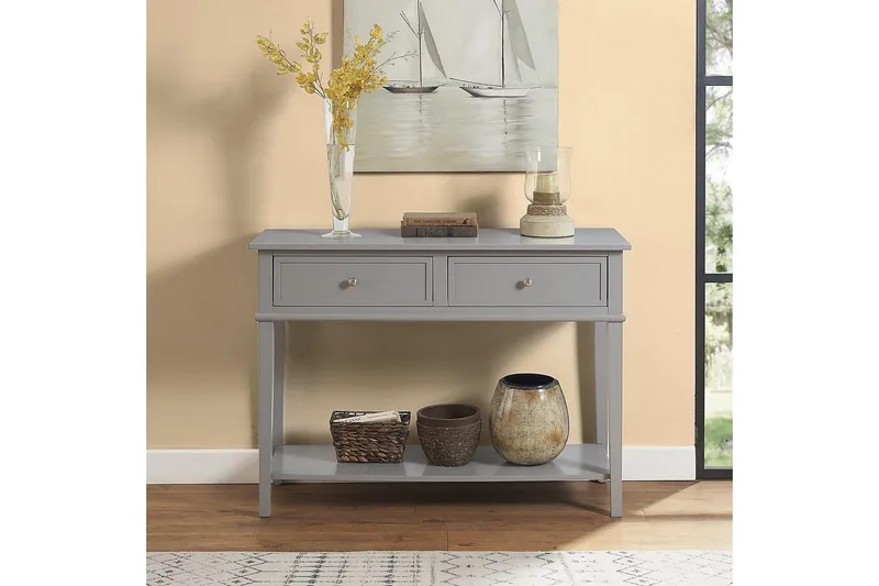 Franklin Konsollbord 104 cm Grå - Dorel Home - Möbler - Bord & matgrupper - Avlastningsbord - Konsolbord & sidobord