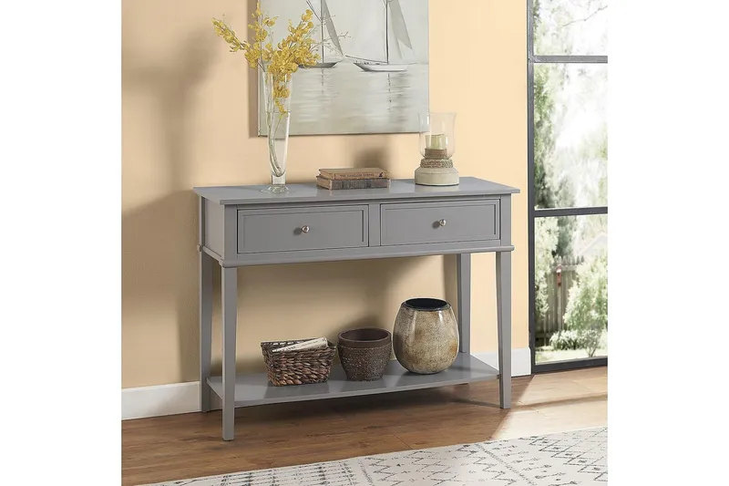 Franklin Konsollbord 104 cm Grå - Dorel Home - Möbler - Bord & matgrupper - Avlastningsbord - Konsolbord & sidobord