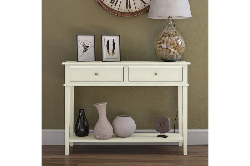 Franklin Konsollbord 104 cm Vit - Dorel Home - Möbler - Bord & matgrupper - Avlastningsbord - Konsolbord & sidobord