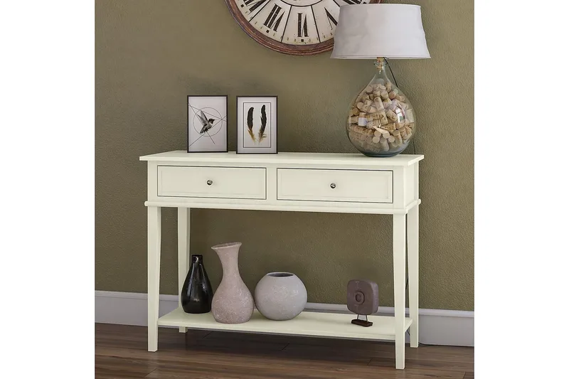 Franklin Konsollbord 104 cm Vit - Dorel Home - Möbler - Bord & matgrupper - Avlastningsbord - Konsolbord & sidobord