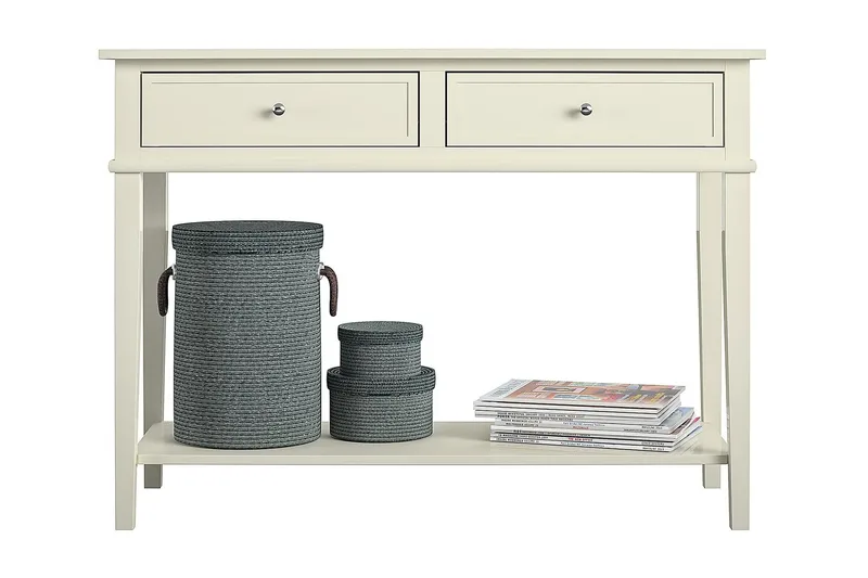 Franklin Konsollbord 104 cm Vit - Dorel Home - Möbler - Bord & matgrupper - Avlastningsbord - Konsolbord & sidobord