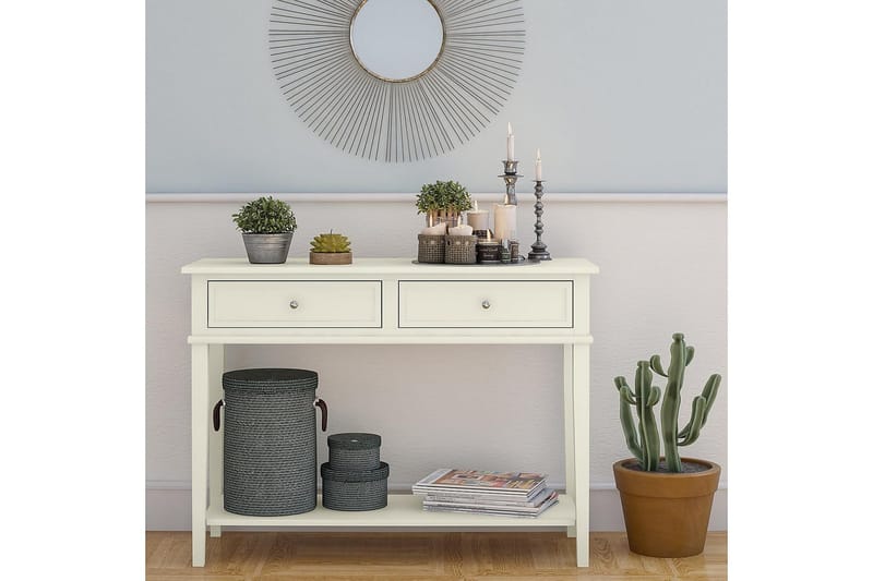 Franklin Konsollbord 104 cm Vit - Dorel Home - Möbler - Bord & matgrupper - Avlastningsbord - Konsolbord & sidobord