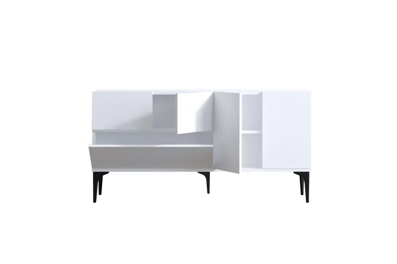 Glise Konsollbord 150 cm - Svart/Vit - Förvaring - Förvaringsmöbler - Sideboard & skänk
