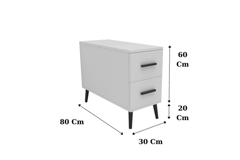 Island Skänk 30 cm - Vit - Möbler - Bord & matgrupper - Avlastningsbord - Konsolbord & sidobord