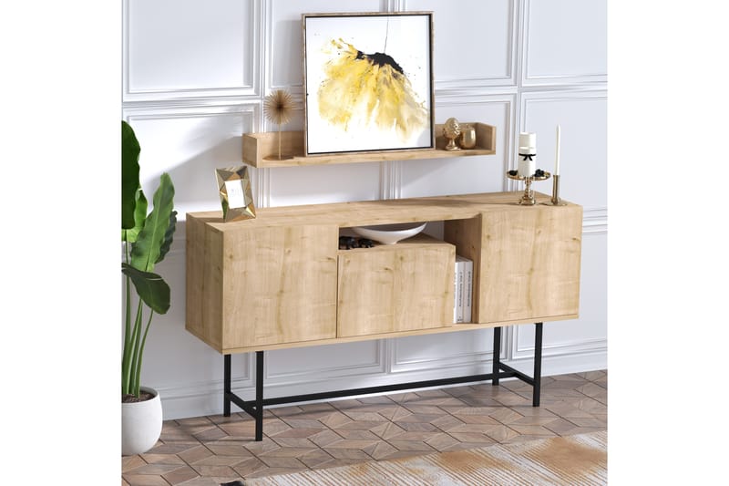 Johayna Konsollbord 150 cm - Blå/Natur - Hallbord - Konsolbord & sidobord