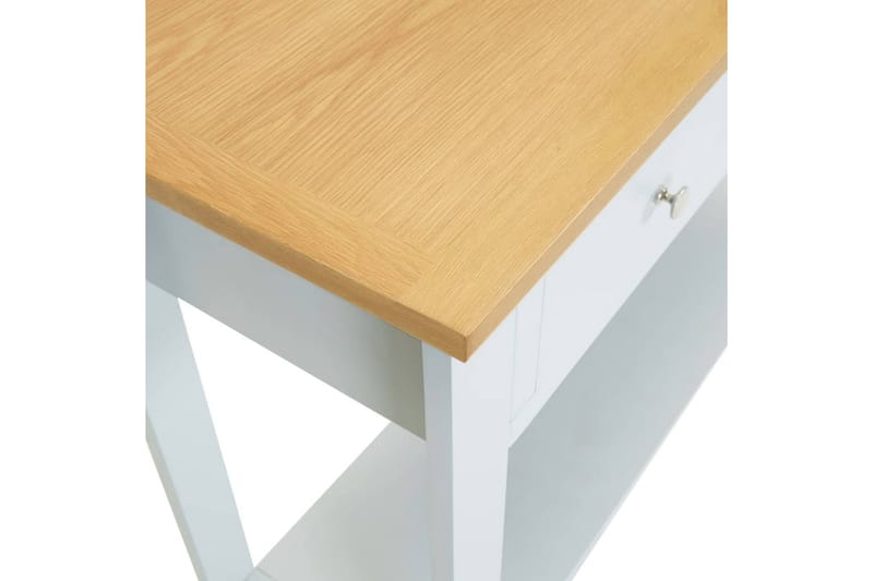Konsolbord 118x35x77 cm massiv ek - Grå - Hallbord - Konsolbord & sidobord